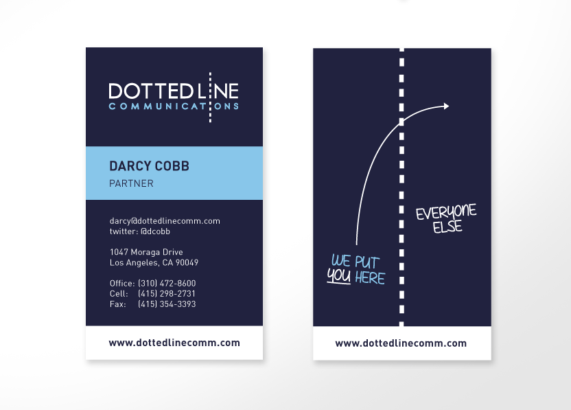 Dotted Line Communications Business Cards