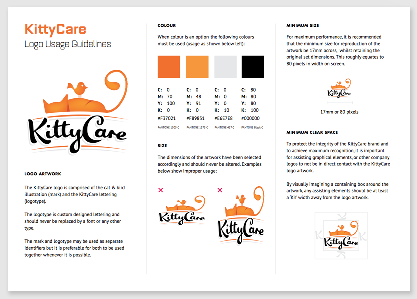 KittyCare Logo Usage Guidelines